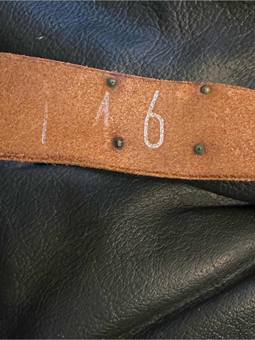 Vintage Swiss Leather Cowbell Belt Black Brass Alpine Cow Farmer Motif 35” - Picture 4 of 9